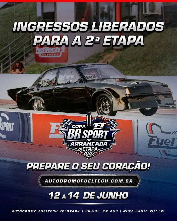 2ª Etapa Copa FT BR Sport de Arrancada 2026 - Especial Dia dos Namorados