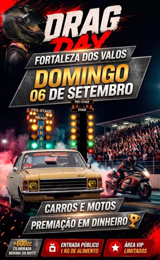Drag Day de Arrancada 2026 - Fortaleza dos Valos/RS